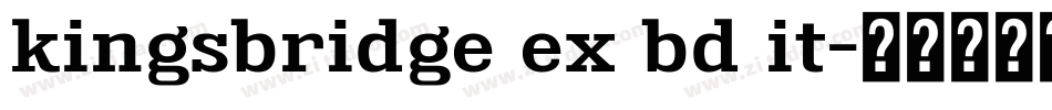 kingsbridge ex bd it字体转换
